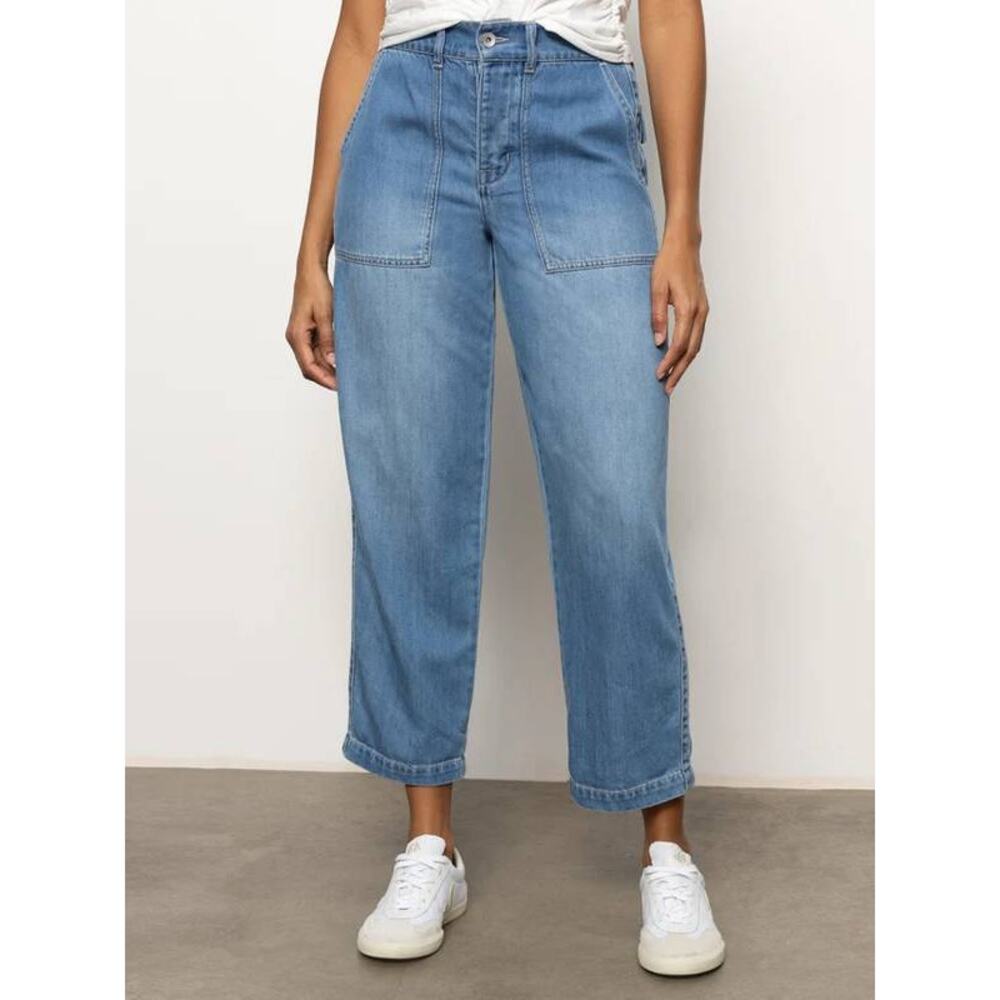 Sanctuary Denim Cruiser Chino in Waverly Blue 27 S NWT Coastal Effortless Boho